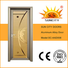 Tinted Brown Glass Aluminum Doors for Bathroom (SC-AAD008)